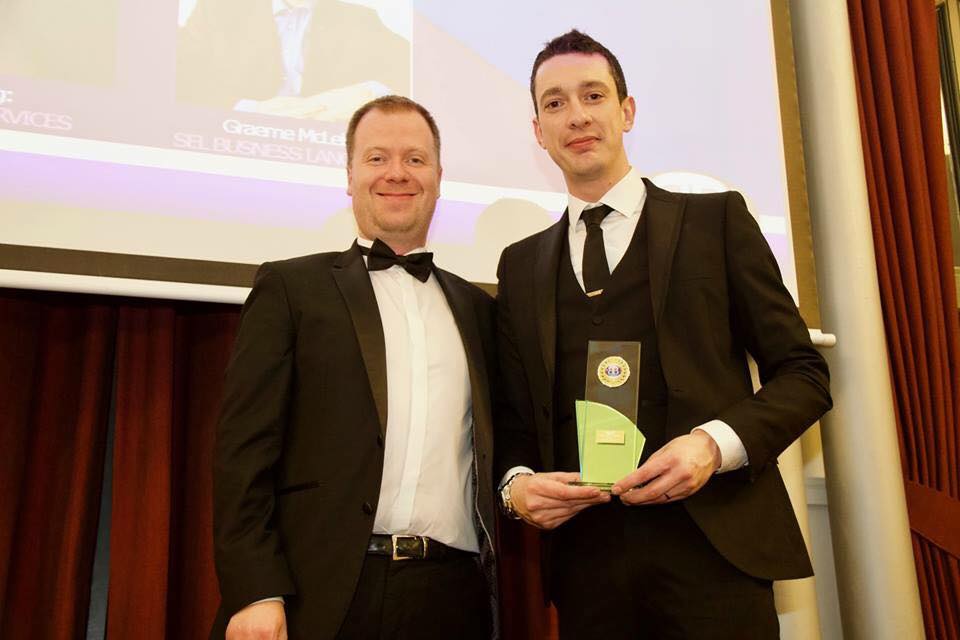 Jonathan Lawton receiving Referral Master