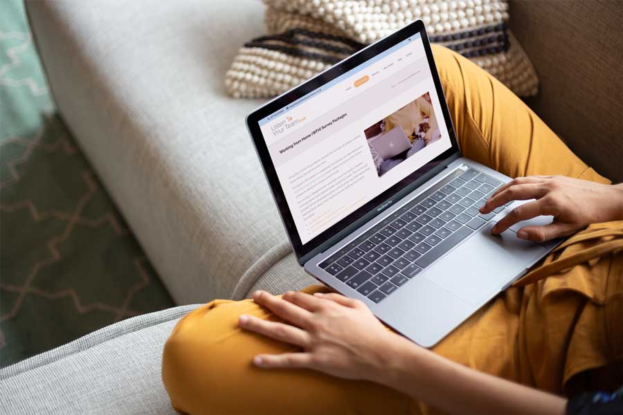 Listen to Your Team website mockup