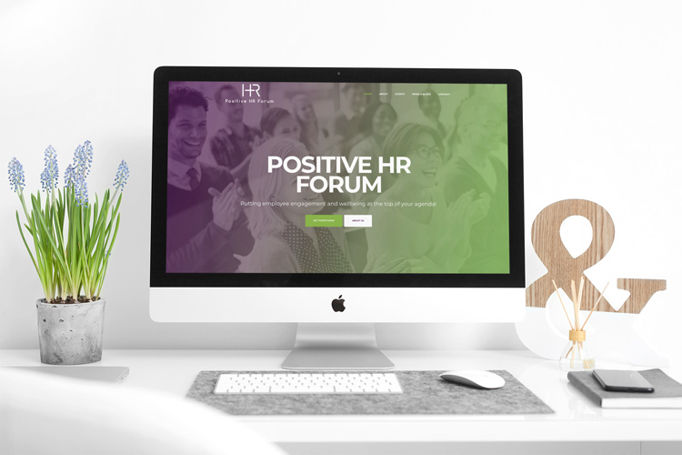 Positive HR Forum website homepage design
