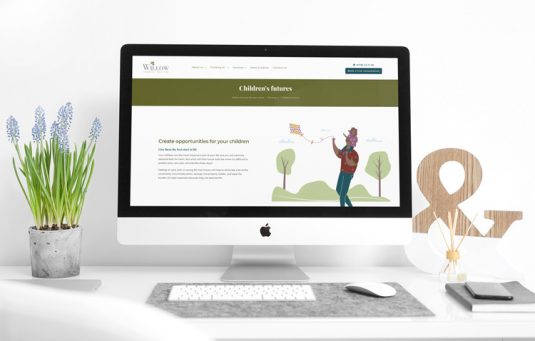 Willow-Financial-Solutions-Wesite-design-children Willow Financial Solutions Children's Futures page design