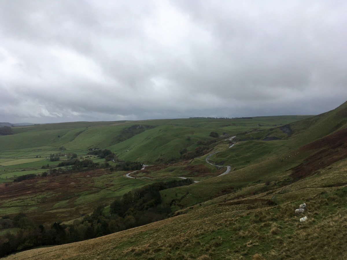 Winding road in the Pead District where Vicky will go on her charity TukTuk Challenge