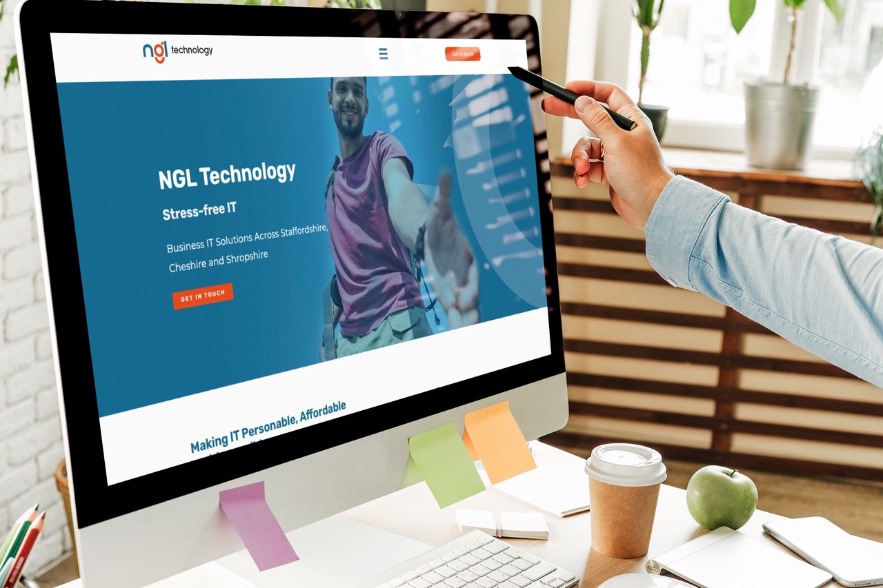 NGL Technology's website The website designed for Stoke-on-Trent IT experts NGL Technology.