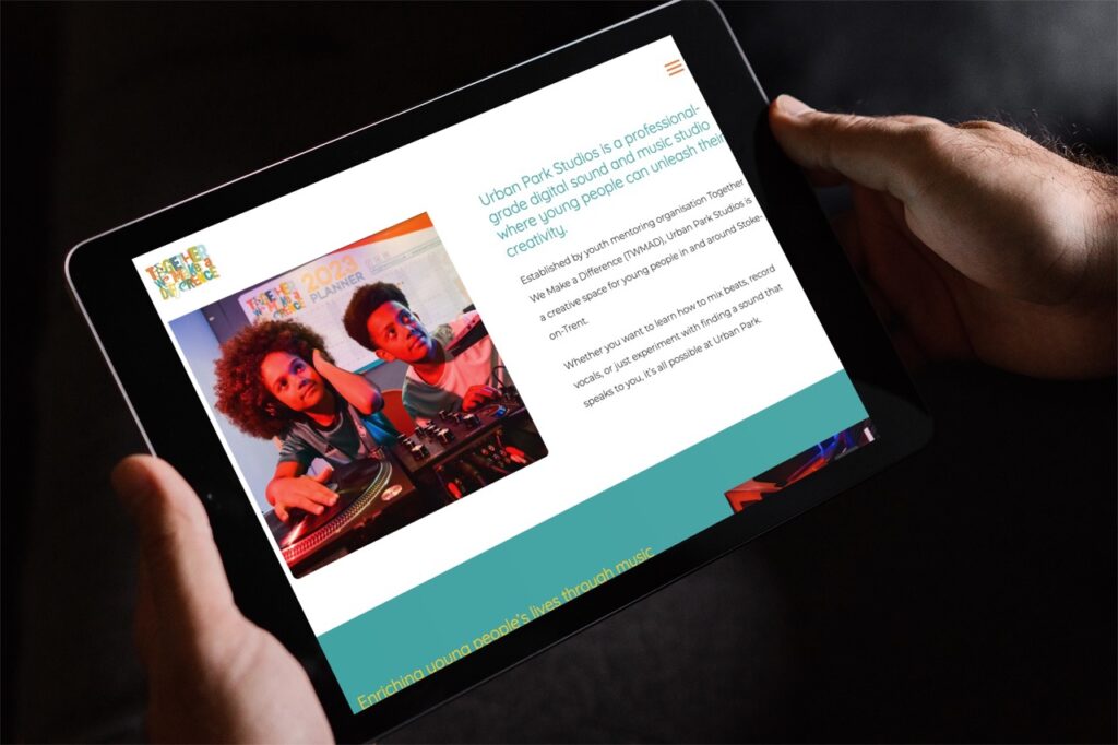 TWMAD website Page design