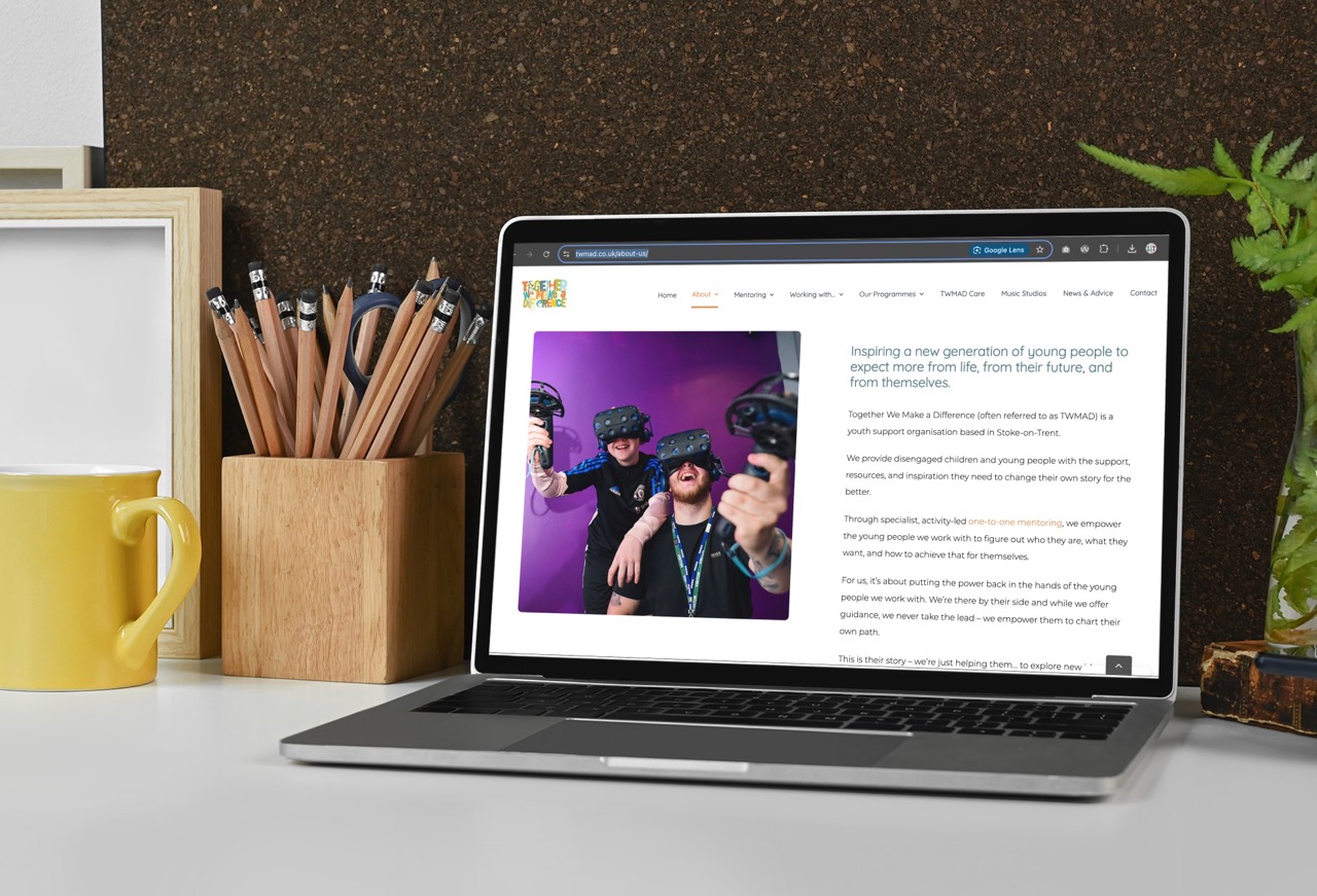 TWMAD About website Page design